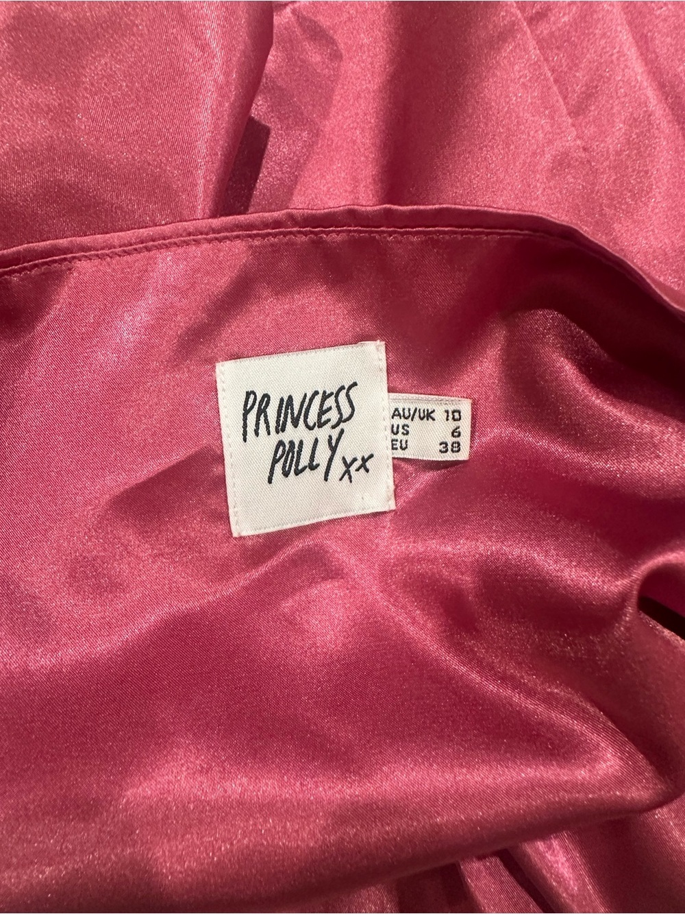 Princess Polly Fuchsia Satin Strapless Corset Top - Picture 3 of 3